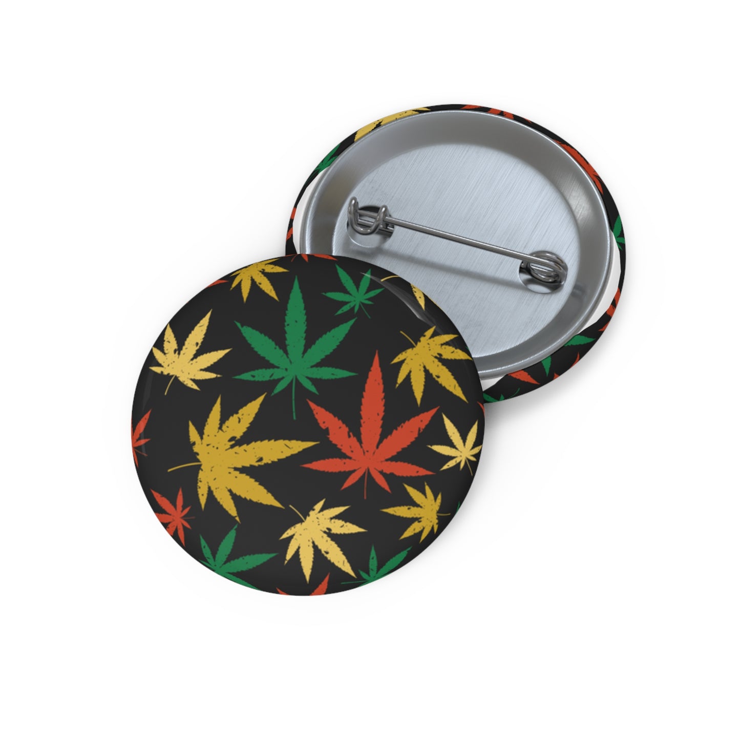 Custom Cannabis Leaf Pin Buttons, Funky Button Badges, Unique Gifts for Bud Lovers, Music Festivals, Party Favors, Fashion Accessories