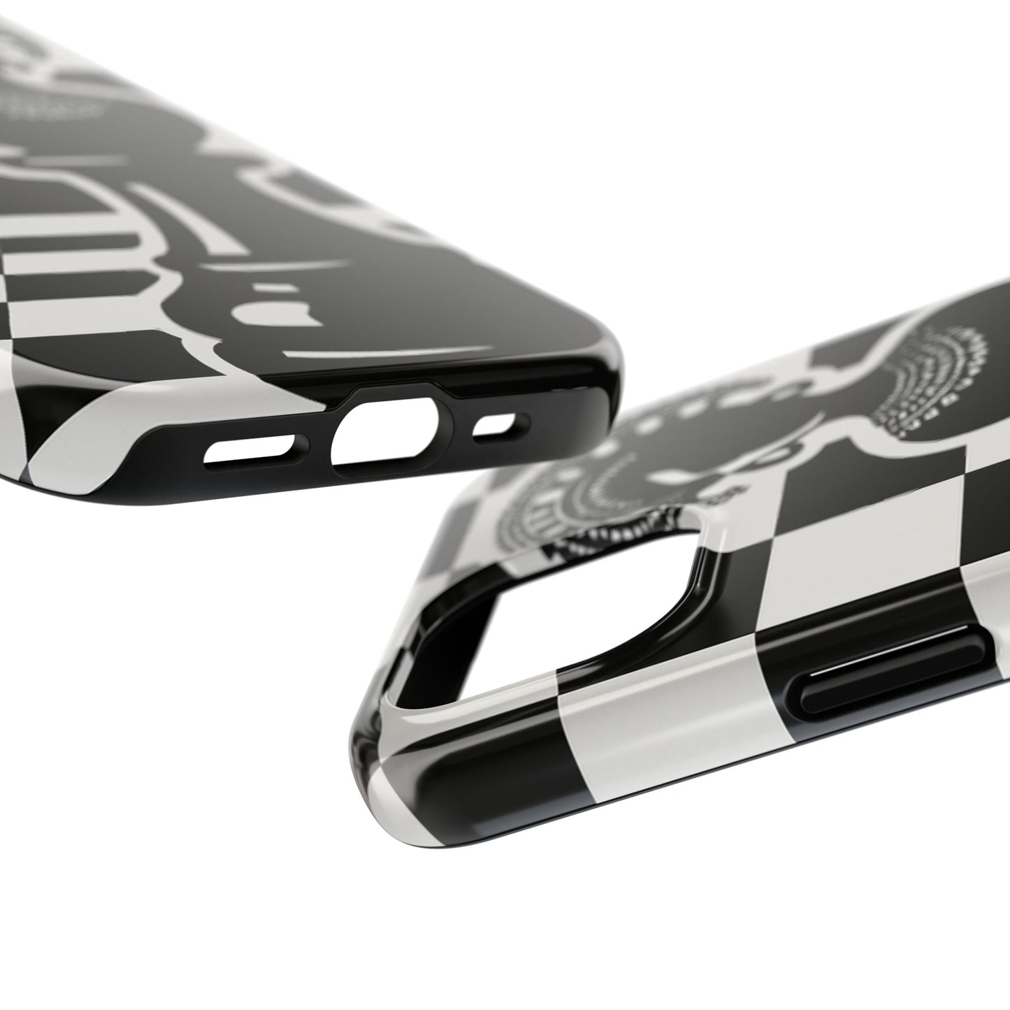 Chess Queen Phone Case, Tough Phone Cases, Stylish Accessories, Unique Gift, Geometric Design, Black and White Aesthetic