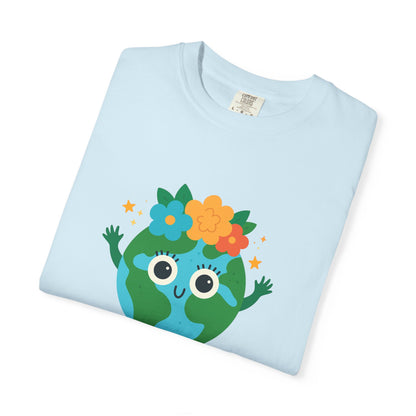 Happy Earth Day Tee - "GO GREEN" Cute Planet Design