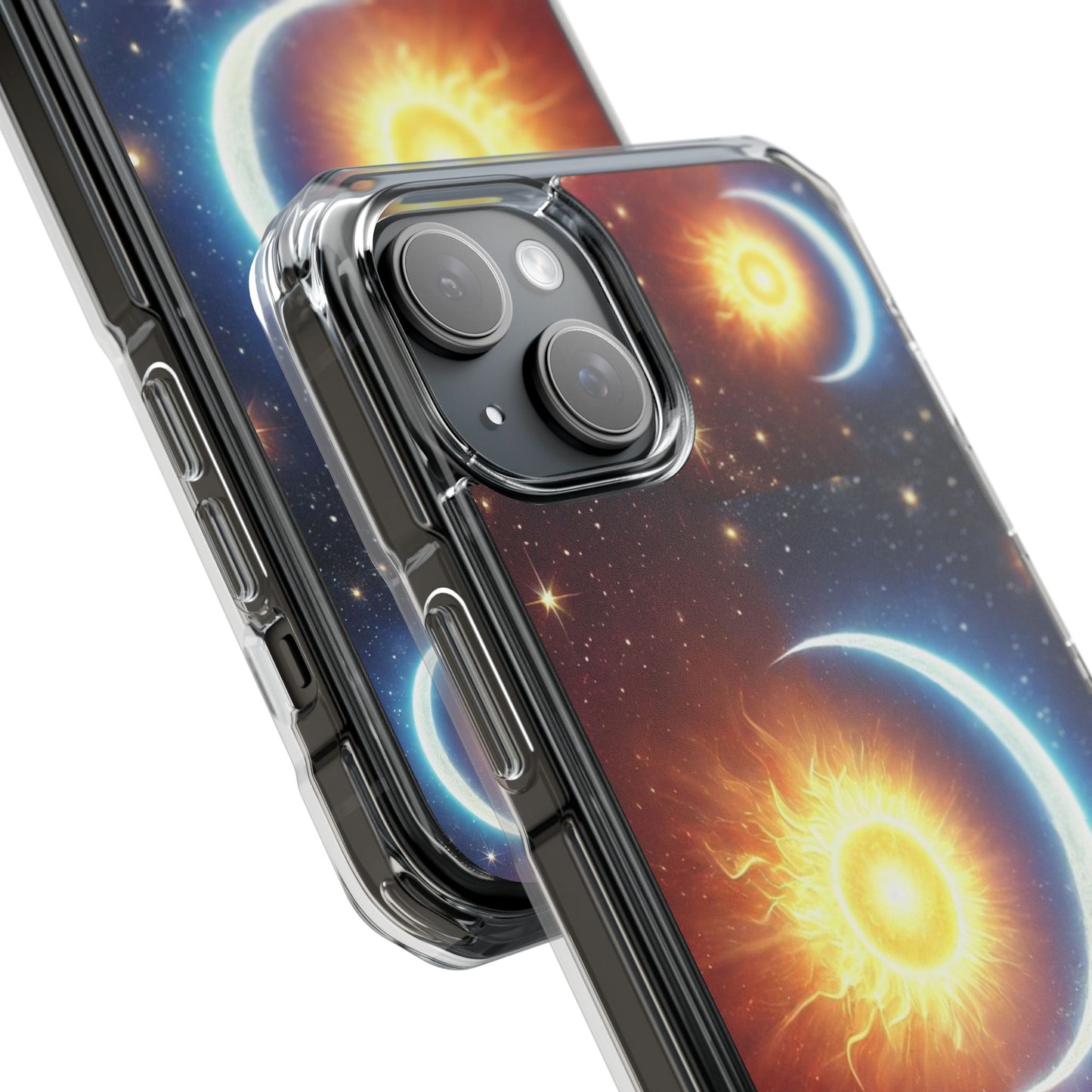 Cosmic Sun & Moon Design, Phone Case