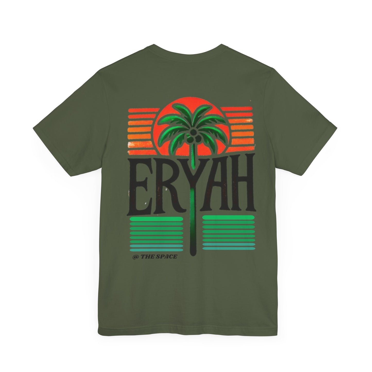"ERYAH @ The Space" Tropical Street Tee – Sunset & Palm Tree