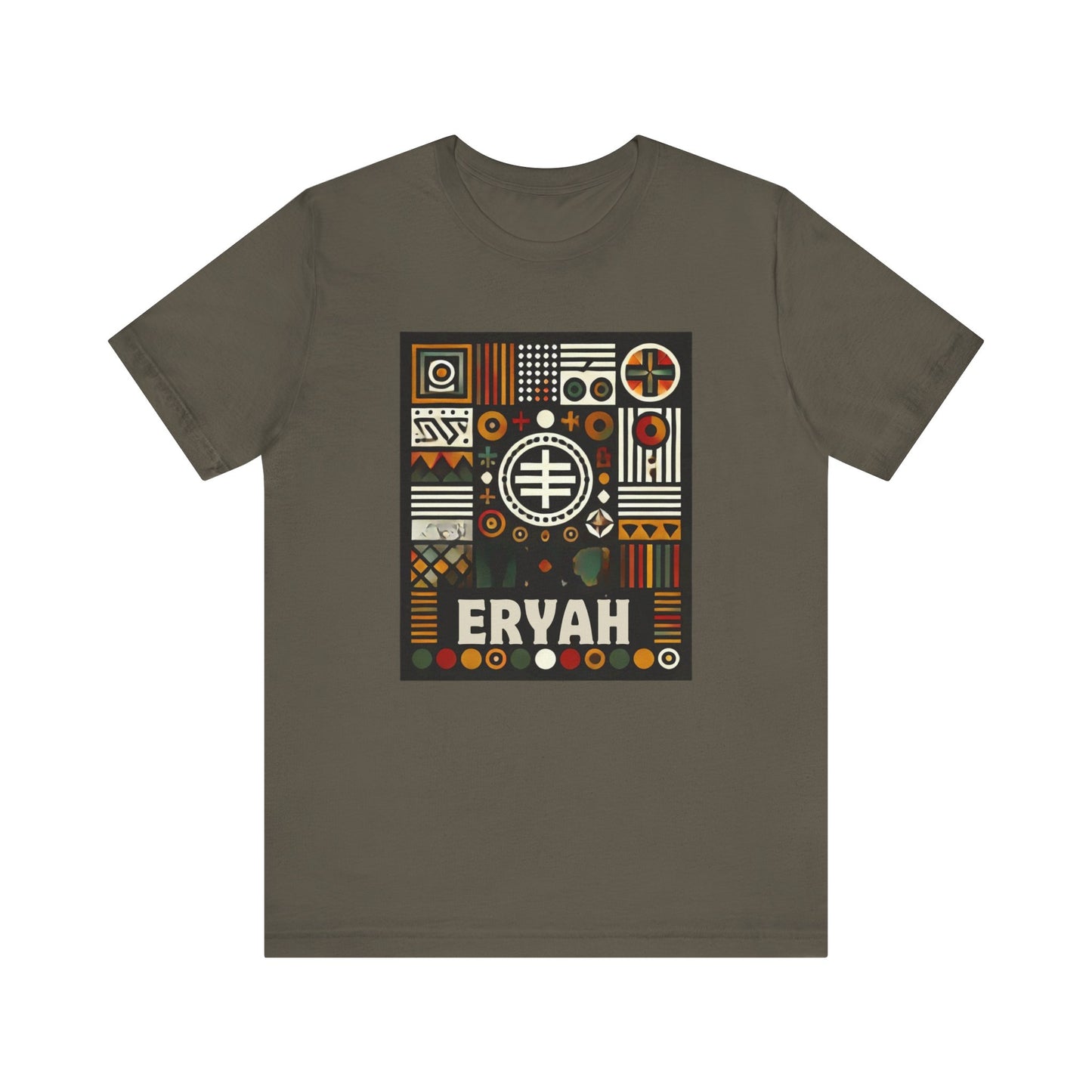 Global Tribal Print Tee - Vibrant Geometric & Symbolic Unisex