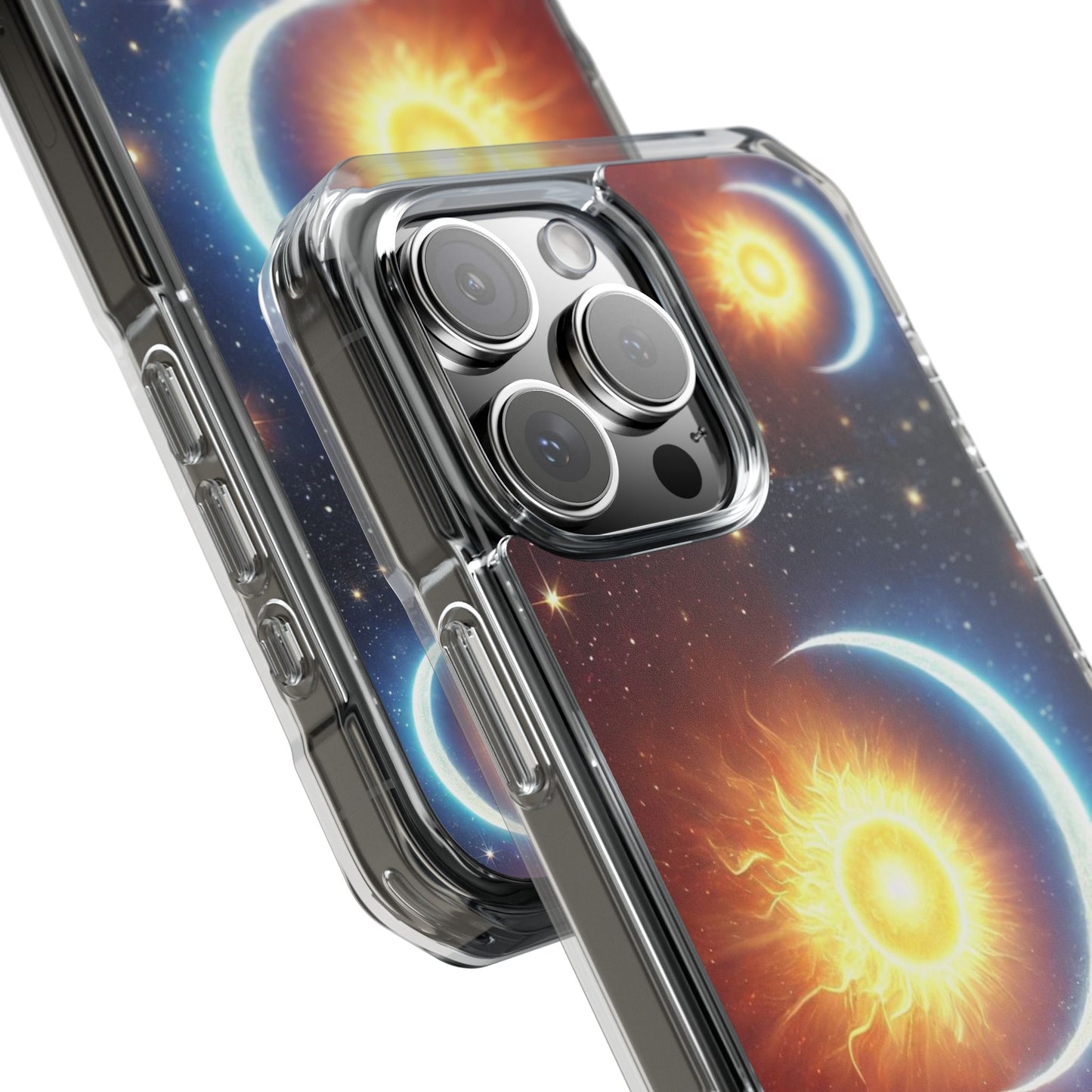 Cosmic Sun & Moon Design, Phone Case