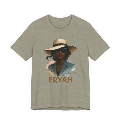 🎀 "Eryah Elegance" Portrait Tee – The Art of Mystique