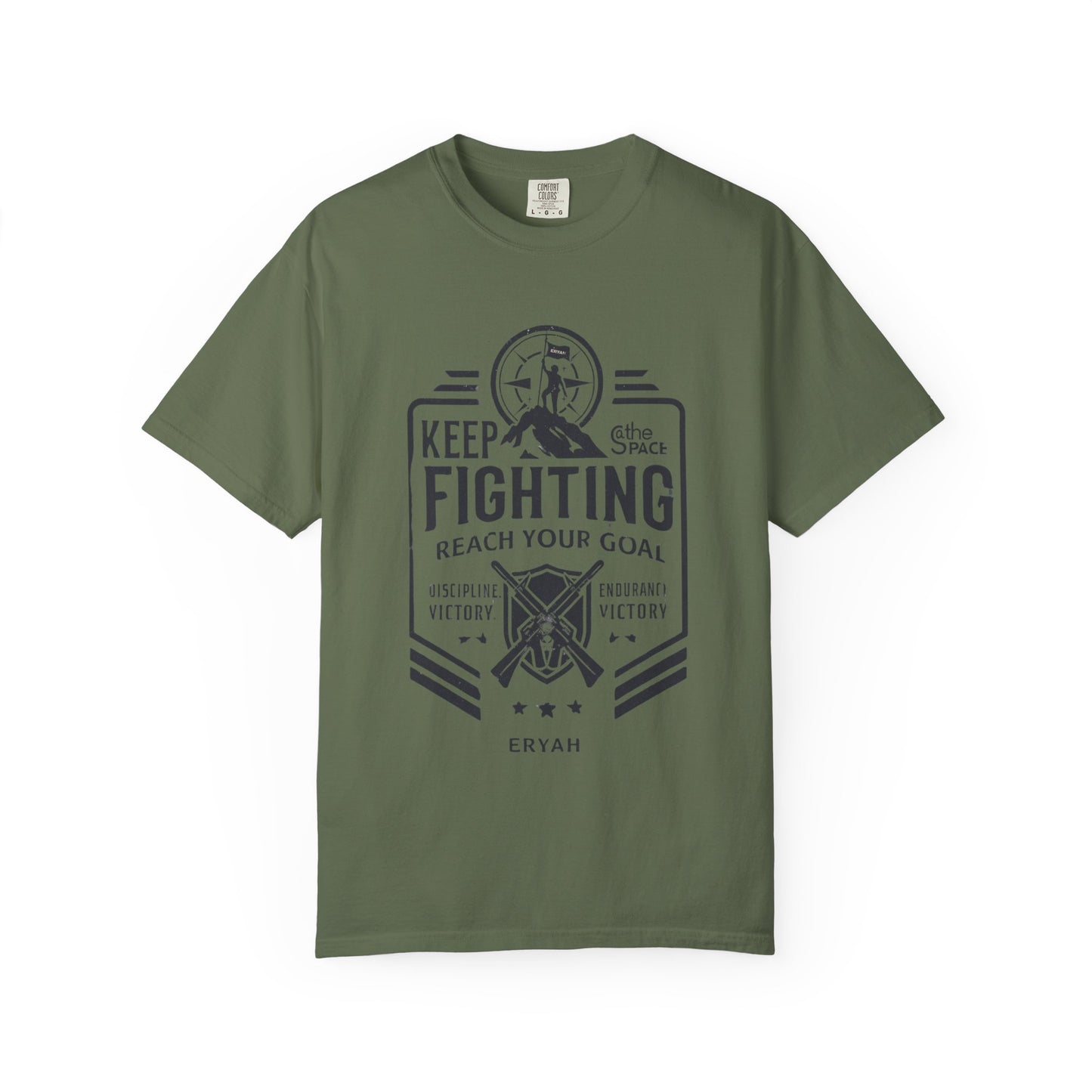 “KEEP FIGHTING” Motivational Military Tee by ERYAH
