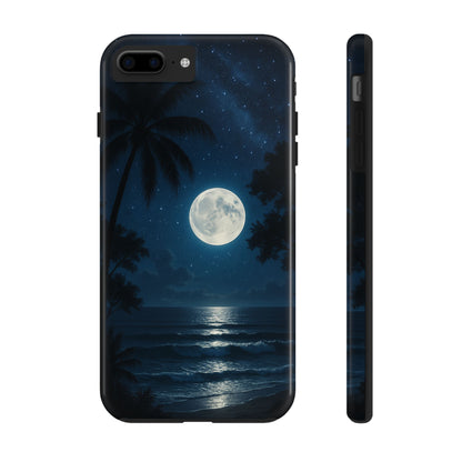 Moonlit Ocean Tough Phone Case, Starry Night Phone Protector, Beach Vibe Phone Cover, Gift for Ocean Lovers, Travel Accessories