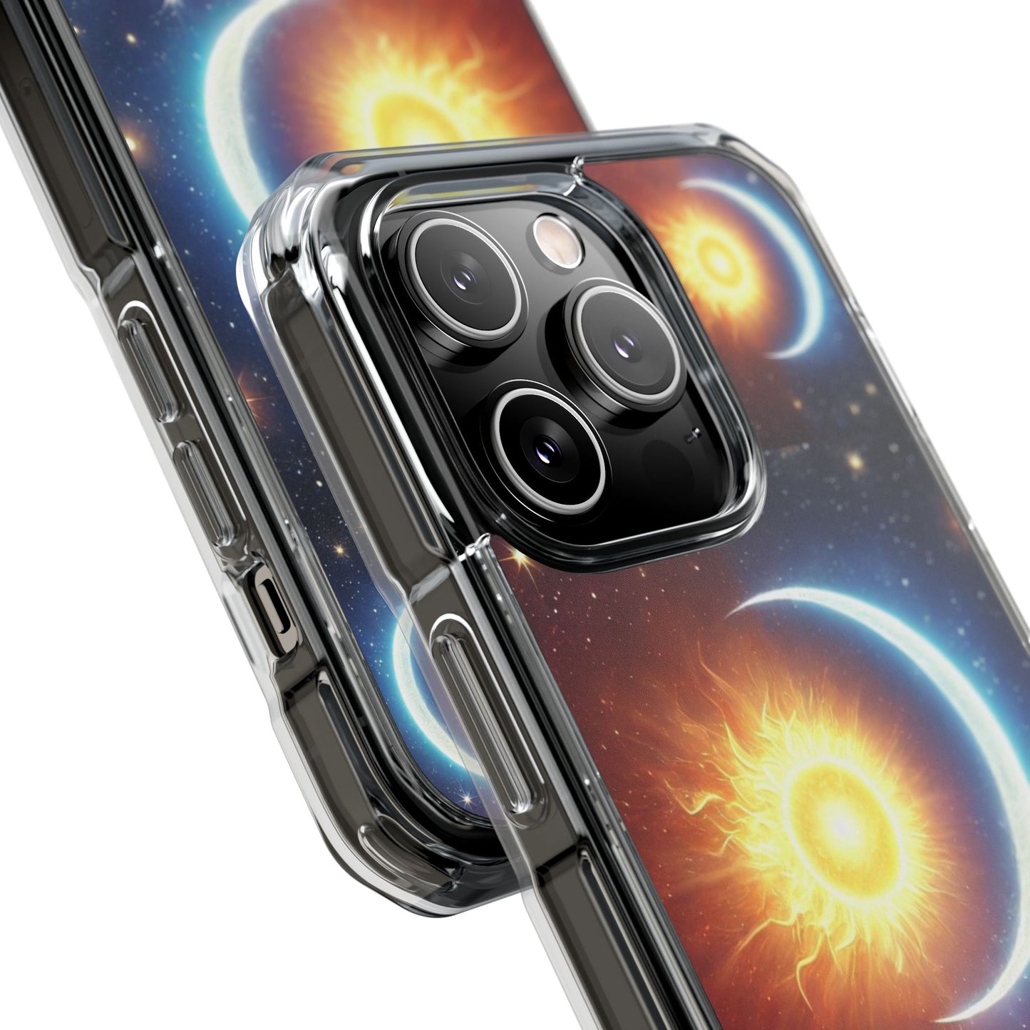 Cosmic Sun & Moon Design, Phone Case