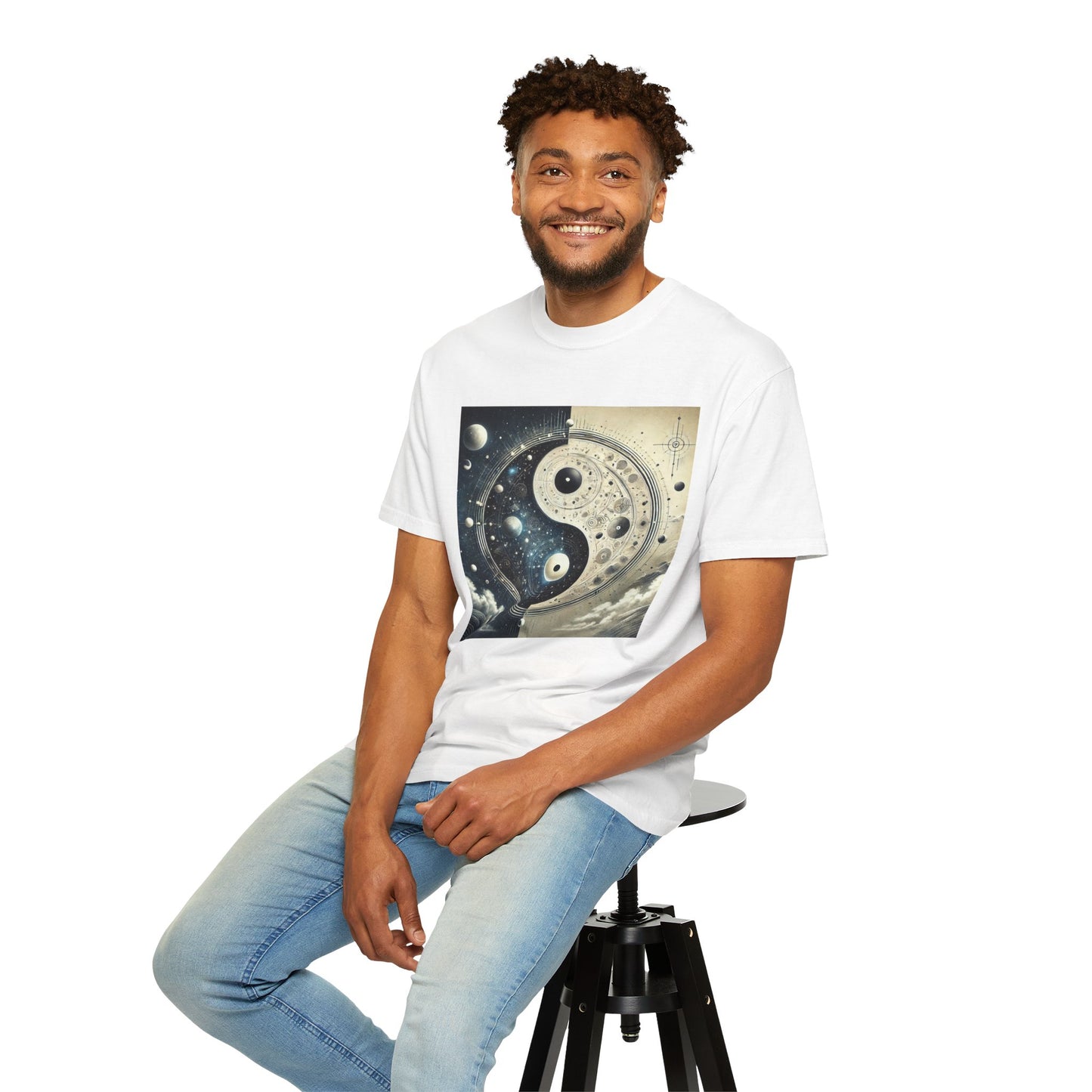 🌌 COSMIC BALANCE YIN YANG TEE – UNIVERSAL HARMONY WEAR 🌌