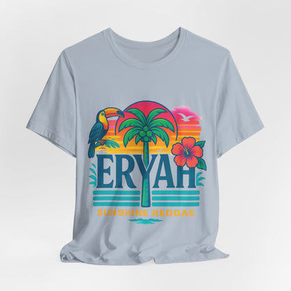 "ERYAH" Tropical Sunset Palm Tree Tee