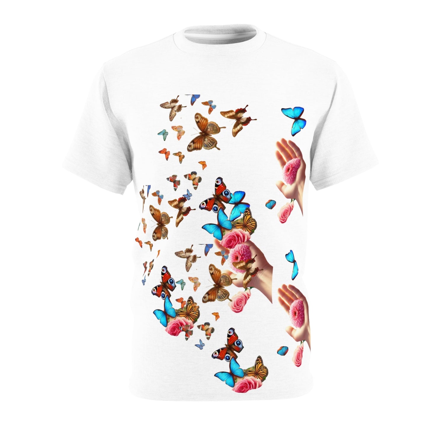 "Flutter Bloom – Handheld Harmony Edition Tee  "