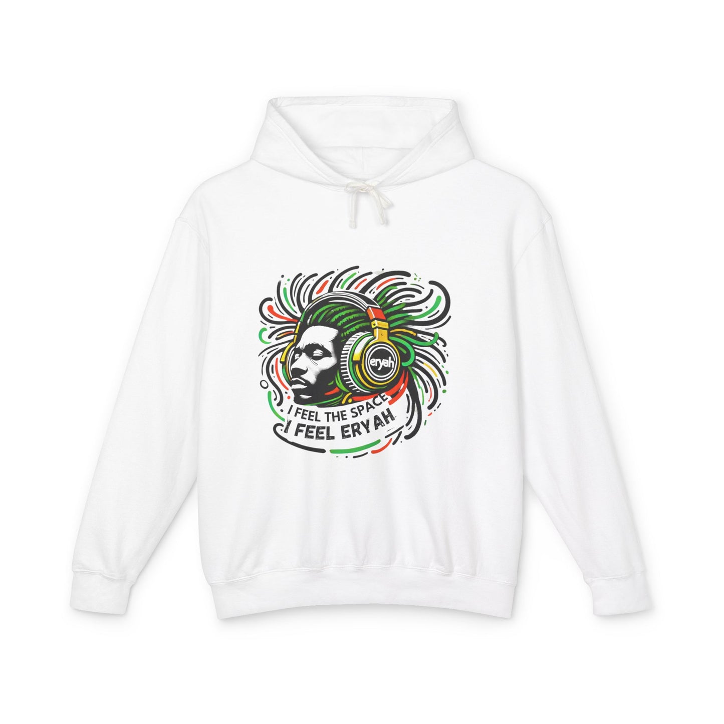 "Eryah 'I Feel The Space' Rasta Music  – Frequency & Flow Hoodie"