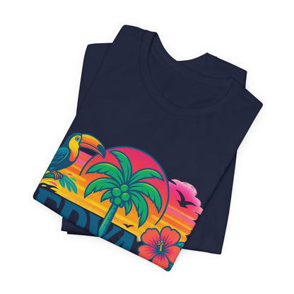 "ERYAH" Tropical Sunset Palm Tree Tee