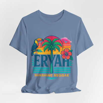 "ERYAH" Tropical Sunset Palm Tree Tee