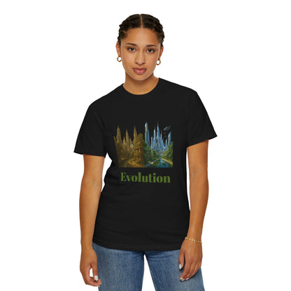 Transformative EVOLUTION Tee - Reflective City/Nature Print