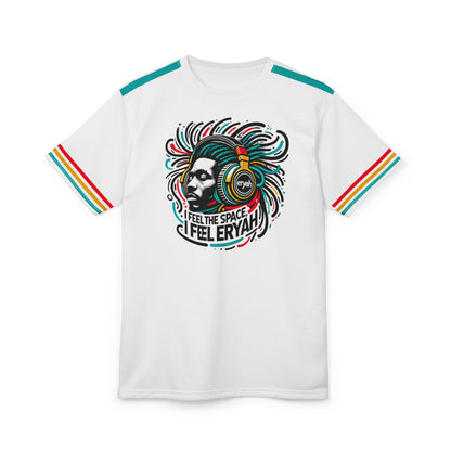 🎵 "I Feel The Space" Rasta Music 🎧, Retro Stripe Rasta Tee