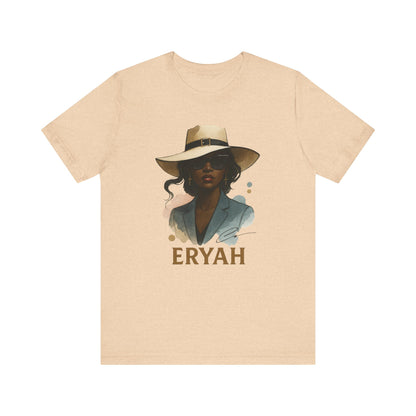🎀 "Eryah Elegance" Portrait Tee – The Art of Mystique