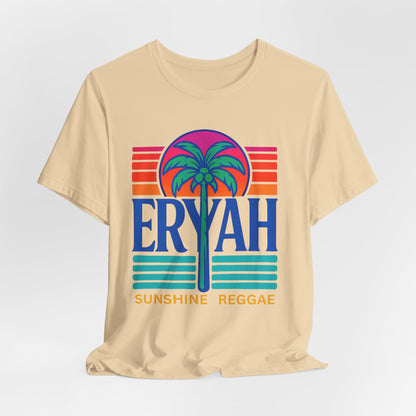 "ERYAH @ The   Space" Tropical Street Tee – Sunset & Palm Tree