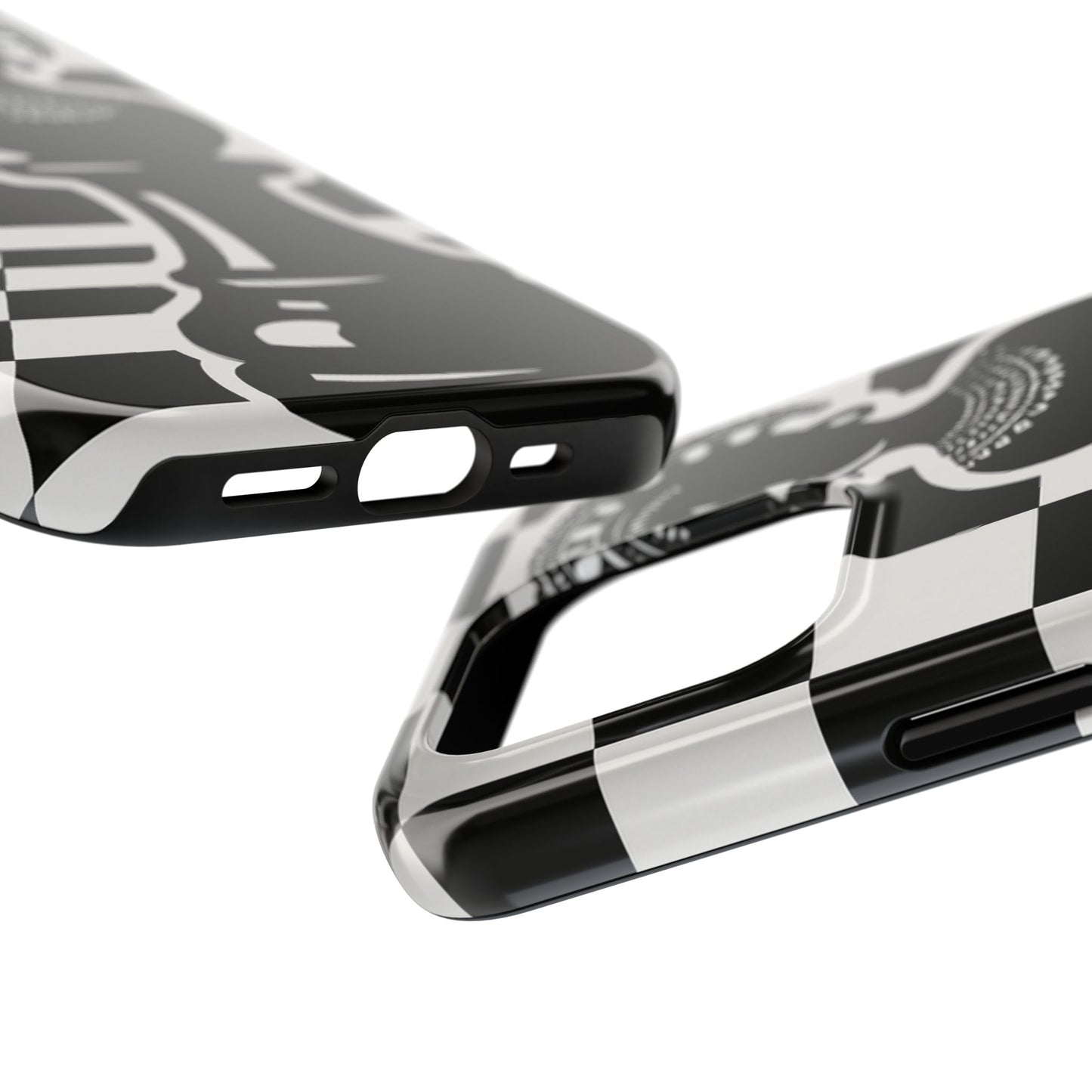 Chess Queen Phone Case, Tough Phone Cases, Stylish Accessories, Unique Gift, Geometric Design, Black and White Aesthetic