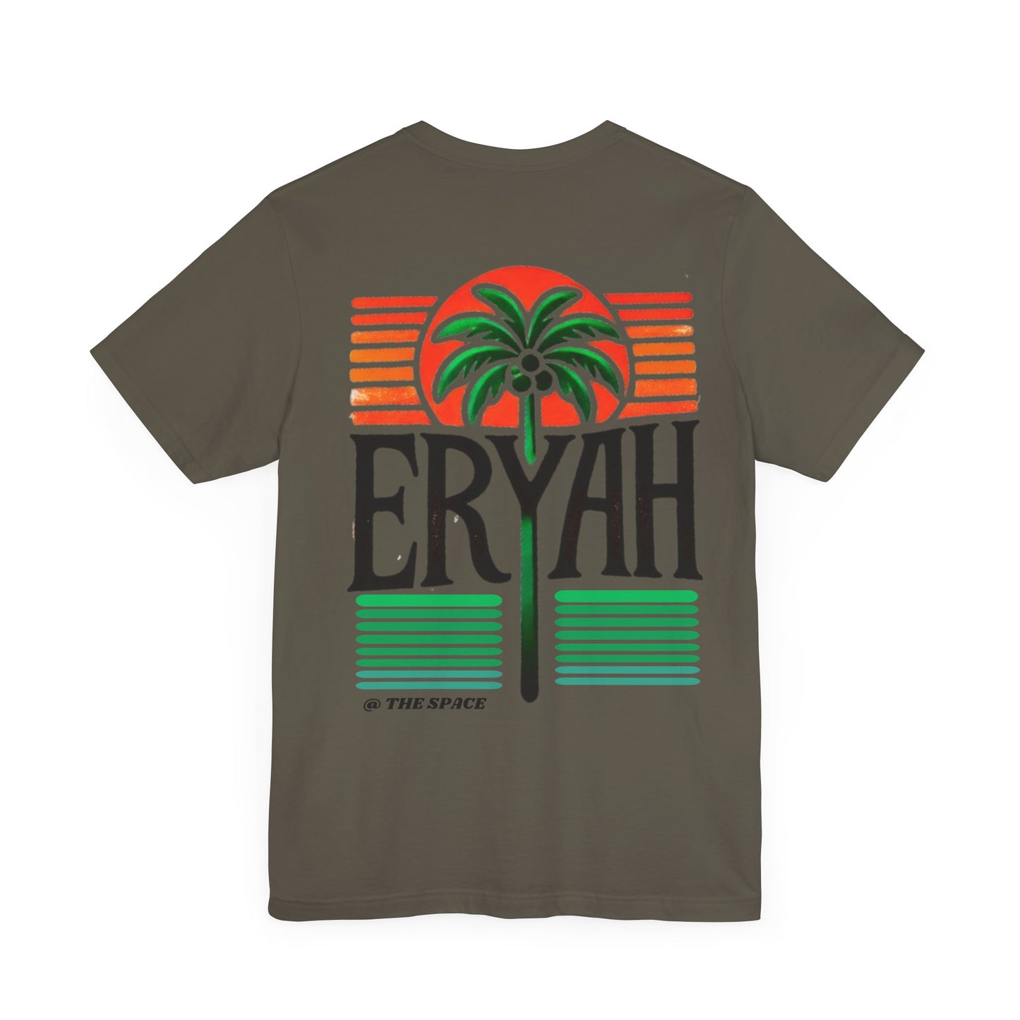 "ERYAH @ The Space" Tropical Street Tee – Sunset & Palm Tree