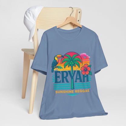 "ERYAH" Tropical Sunset Palm Tree Tee