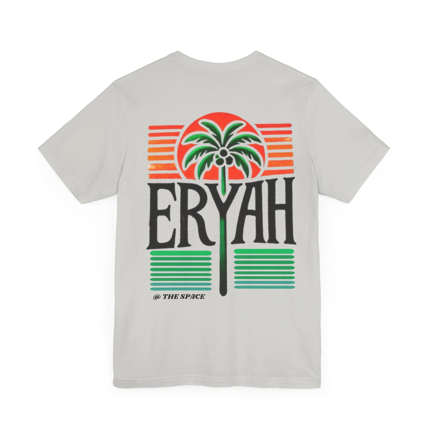 "ERYAH @ The Space" Tropical Street Tee – Sunset & Palm Tree