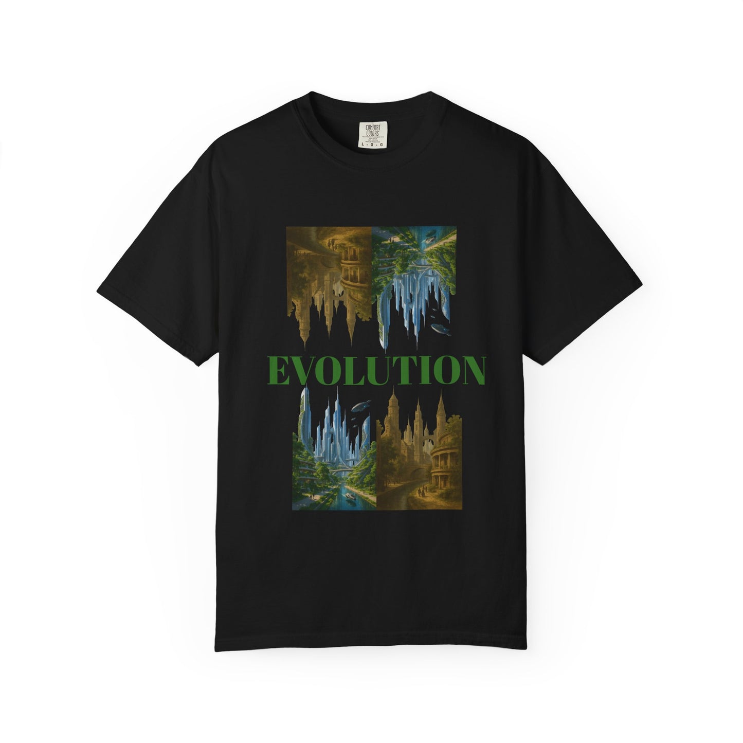 Transformative EVOLUTION T-Shirt - Reflective City/Nature Print