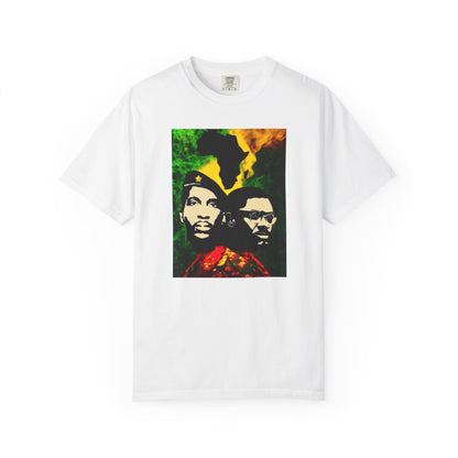 Heritage of Resistance: Sankara & Lumumba Africa Map Revolutionary Tee
