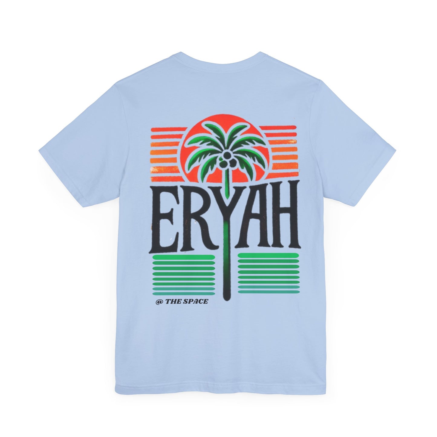 "ERYAH @ The Space" Tropical Street Tee – Sunset & Palm Tree