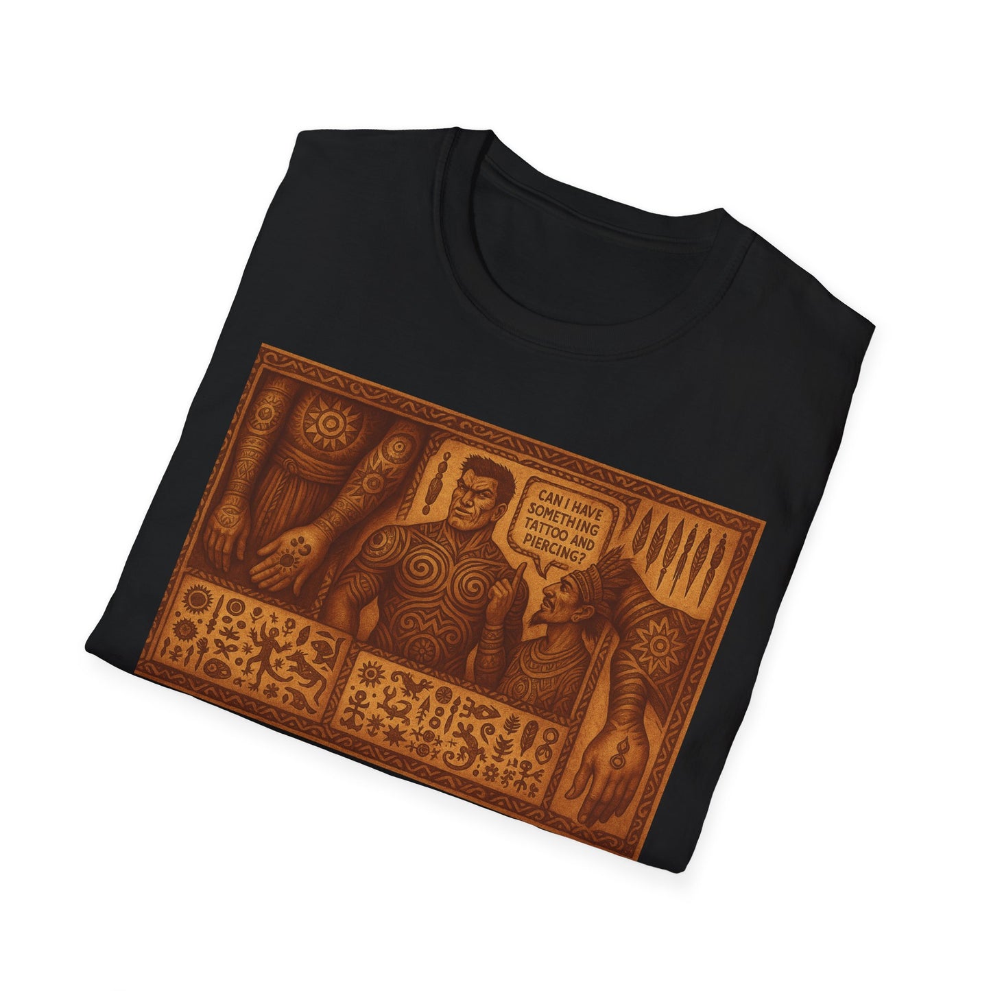 Tribal Legacy Unisex T-Shirt - Ancient Ink & Spirit Tee for Ink Lovers and Cultural Enthusiasts
