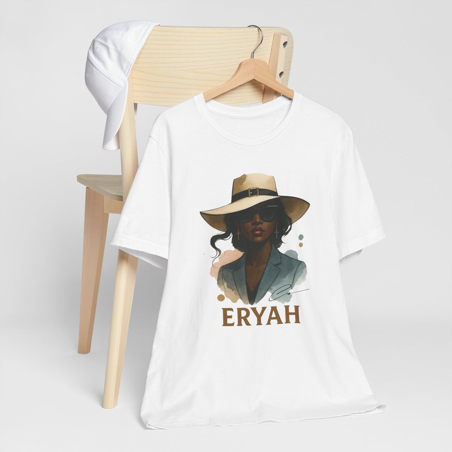 🎀 "Eryah Elegance" Portrait Tee – The Art of Mystique