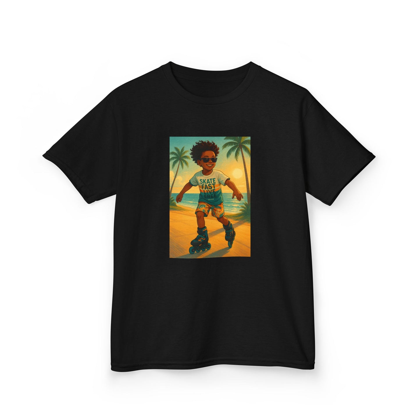 Kids Retro Rollerskater Tee