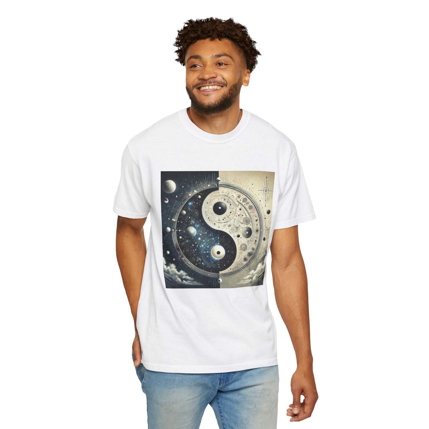 🌌 COSMIC BALANCE YIN YANG TEE – UNIVERSAL HARMONY WEAR 🌌