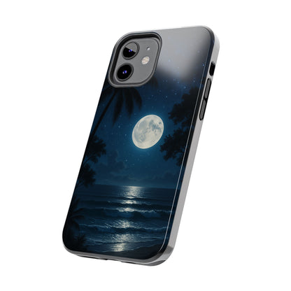 Moonlit Ocean Tough Phone Case, Starry Night Phone Protector, Beach Vibe Phone Cover, Gift for Ocean Lovers, Travel Accessories