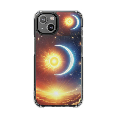 Cosmic Sun & Moon Design, Phone Case