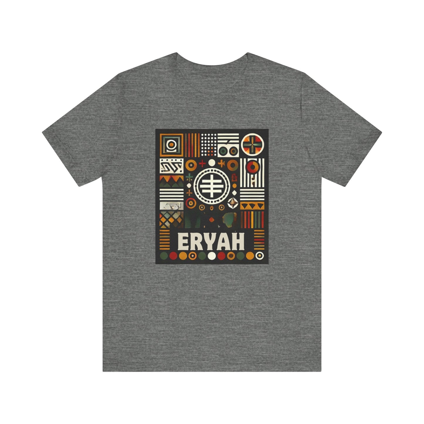 Global Tribal Print Tee - Vibrant Geometric & Symbolic Unisex