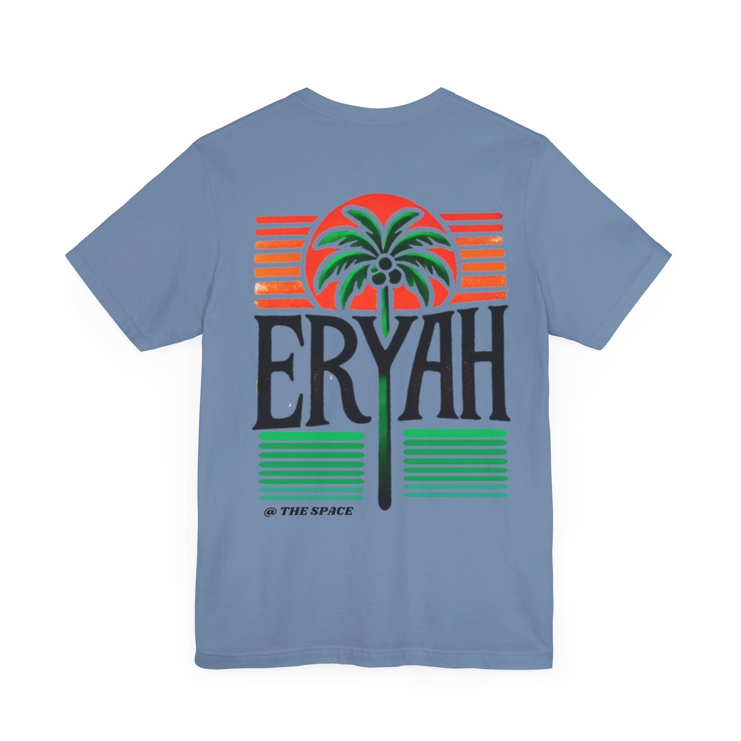 "ERYAH @ The Space" Tropical Street Tee – Sunset & Palm Tree