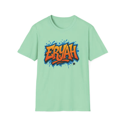 "ERYAH" Graffiti Urban – Street Art Rebellion Tee" 🎨 THIS AIN’T A SHIRT—IT’S A WALL YOU CAN WEAR 🎨