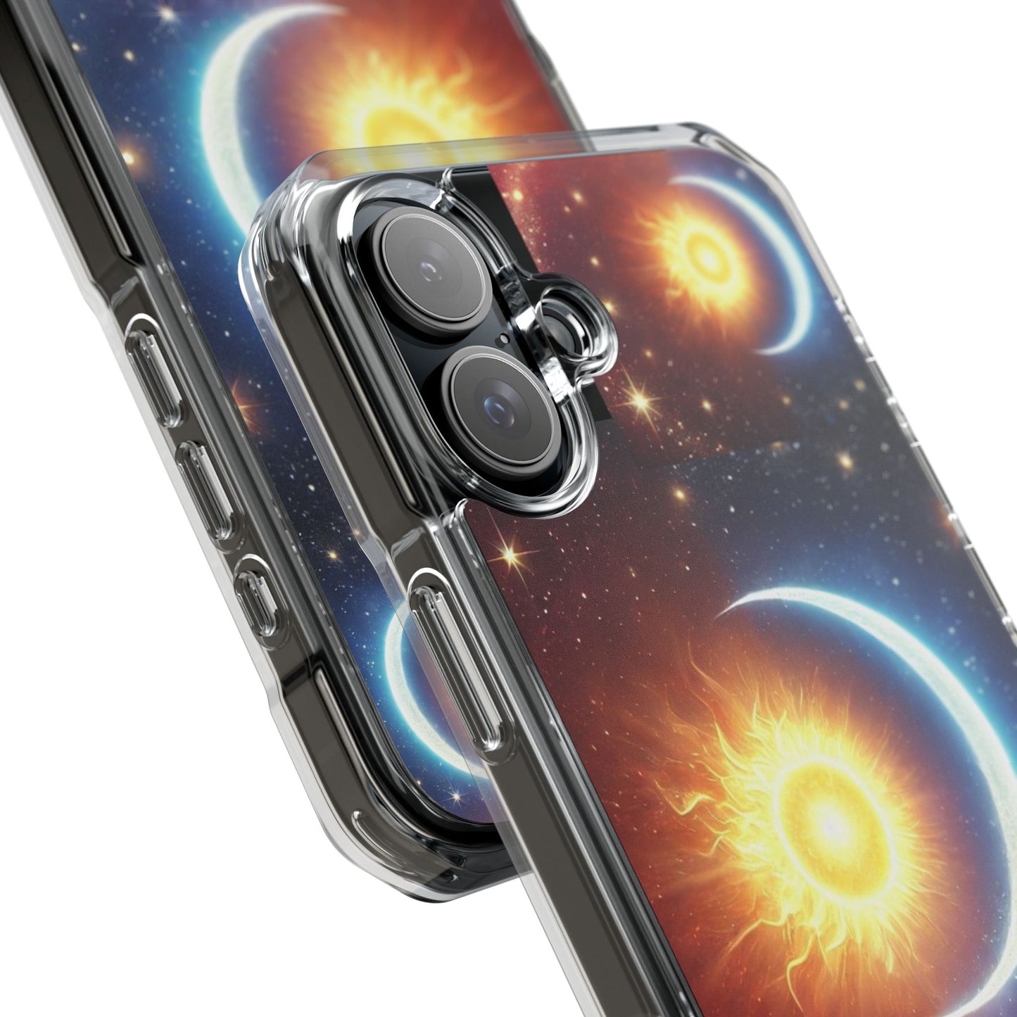 Cosmic Sun & Moon Design, Phone Case