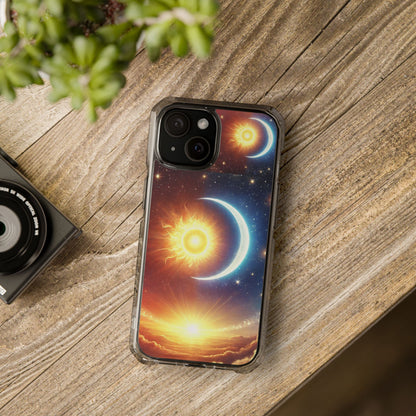 Cosmic Sun & Moon Design, Phone Case