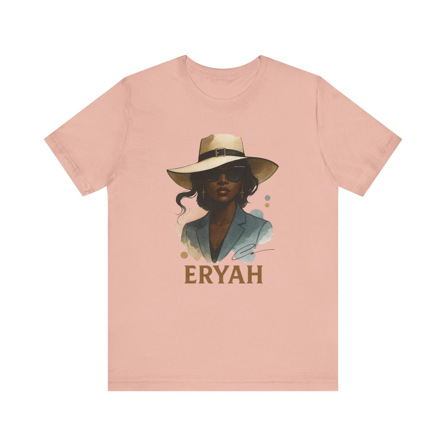 🎀 "Eryah Elegance" Portrait Tee – The Art of Mystique