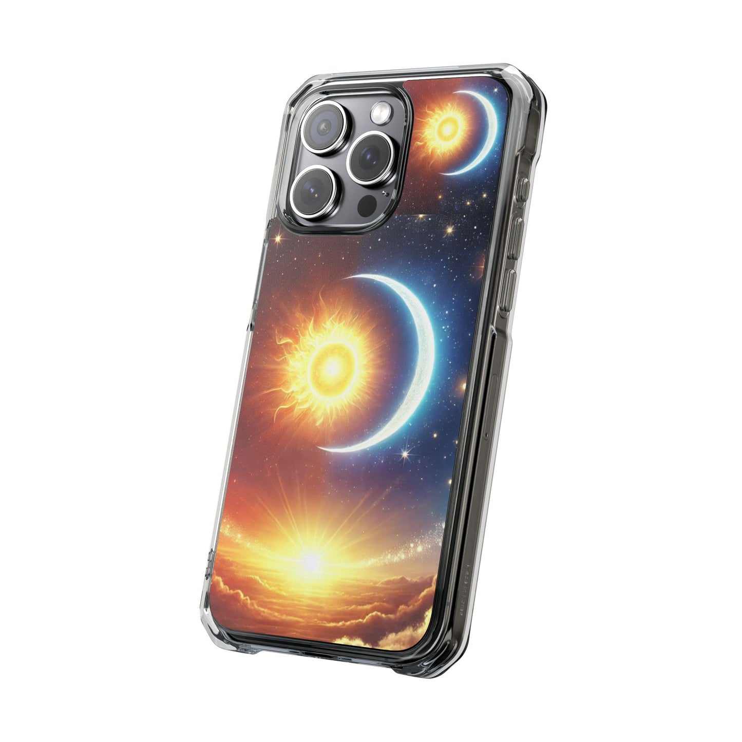 Cosmic Sun & Moon Design, Phone Case