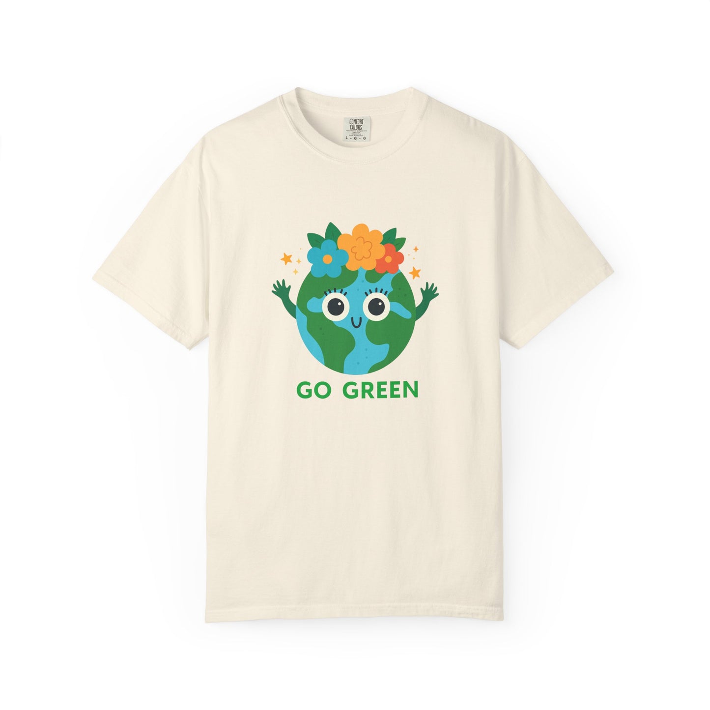 Happy Earth Day Tee - "GO GREEN" Cute Planet Design