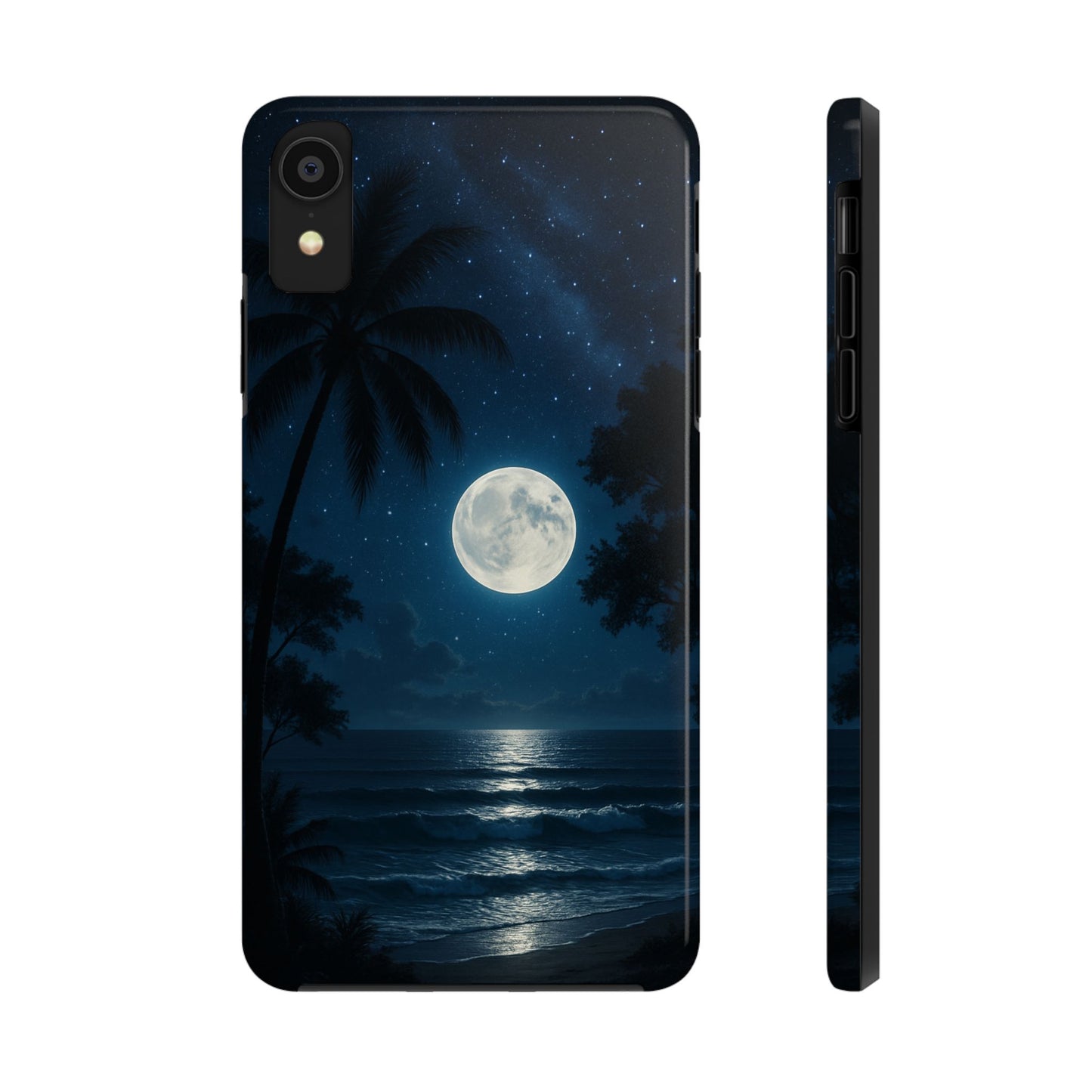 Moonlit Ocean Tough Phone Case, Starry Night Phone Protector, Beach Vibe Phone Cover, Gift for Ocean Lovers, Travel Accessories