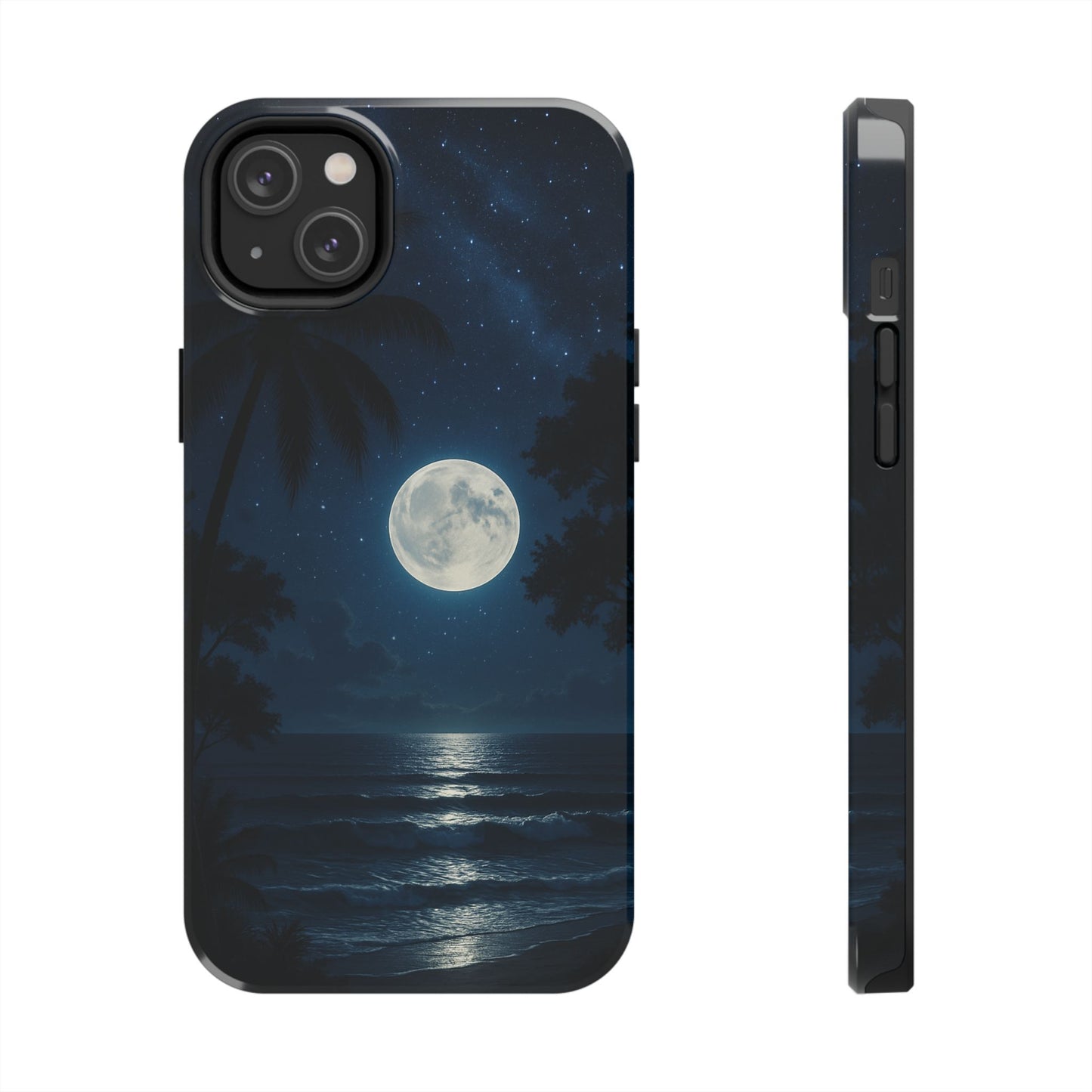 Moonlit Ocean Tough Phone Case, Starry Night Phone Protector, Beach Vibe Phone Cover, Gift for Ocean Lovers, Travel Accessories