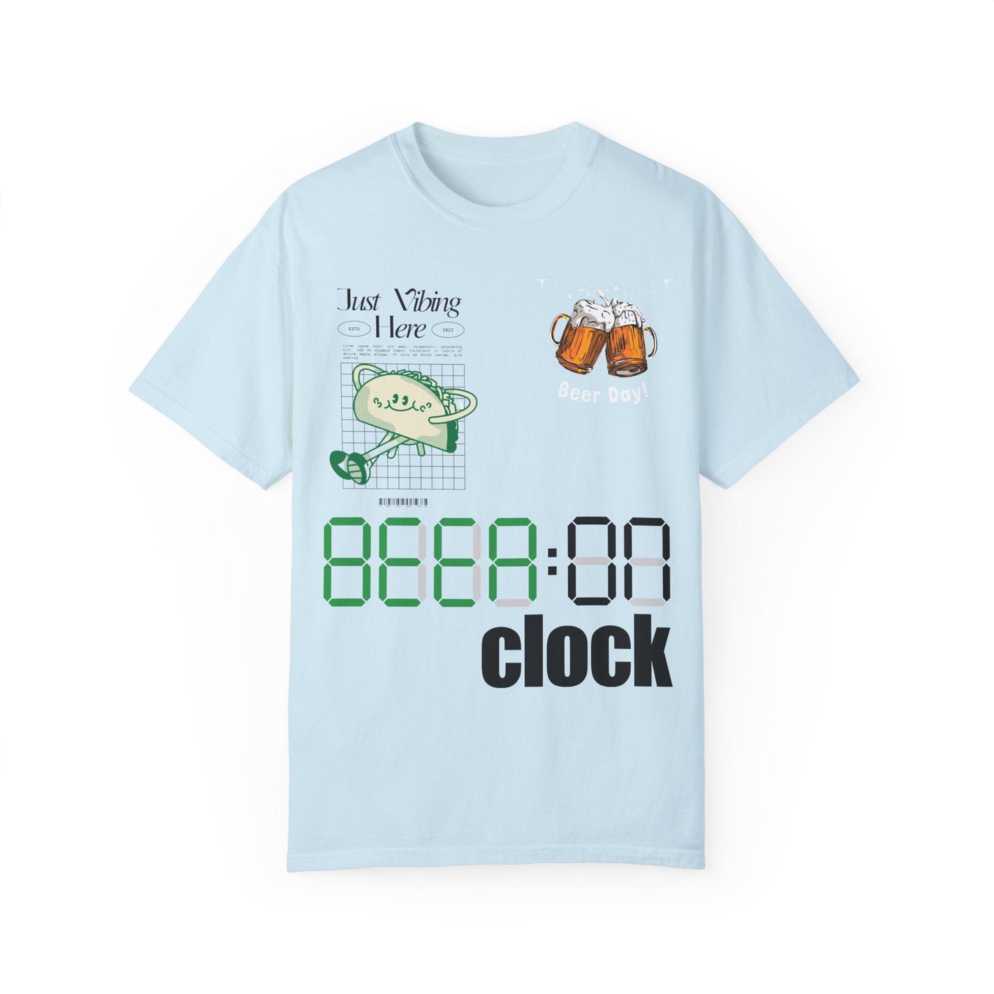 "BEER:00 On Clock" - The Official Uniform for Off-Duty Happiness