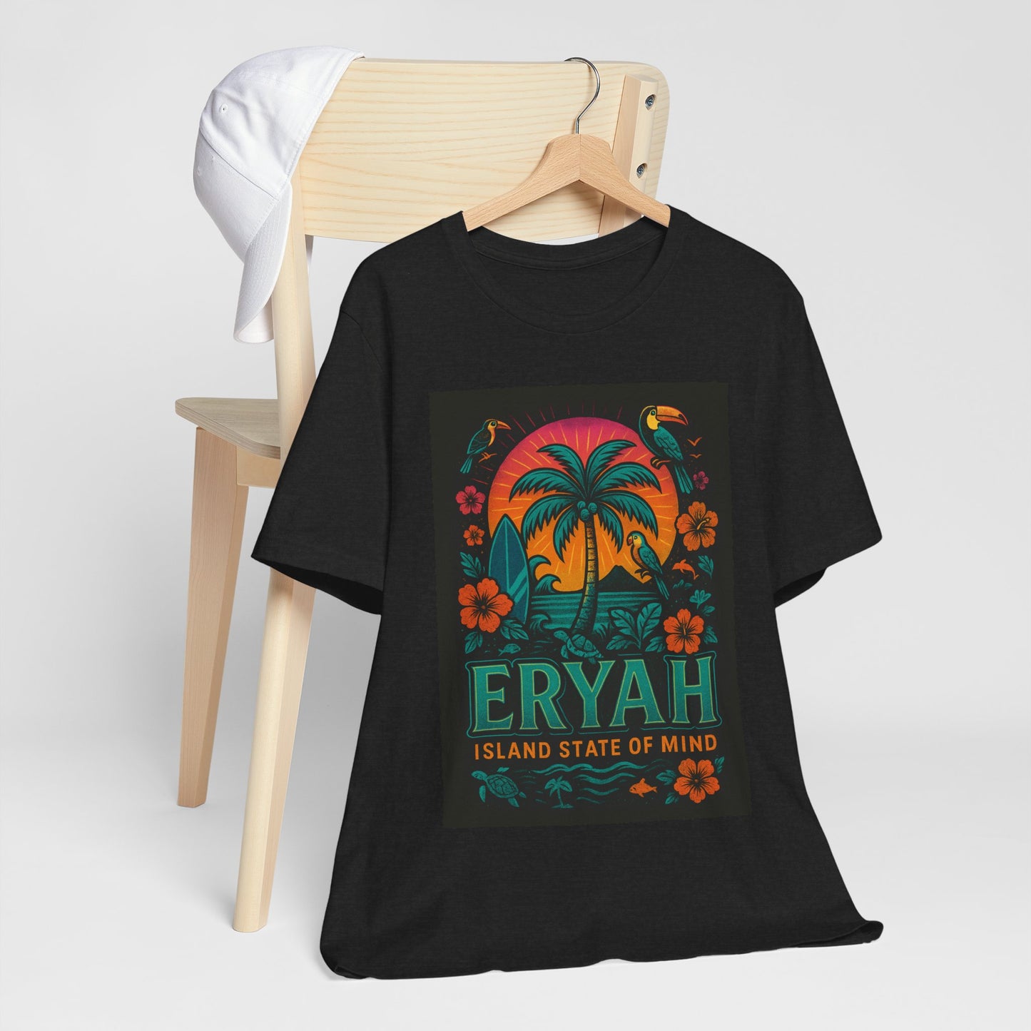 ☀️"ERYAH @ The Space" – Tropical Street Sunset Tee☀️