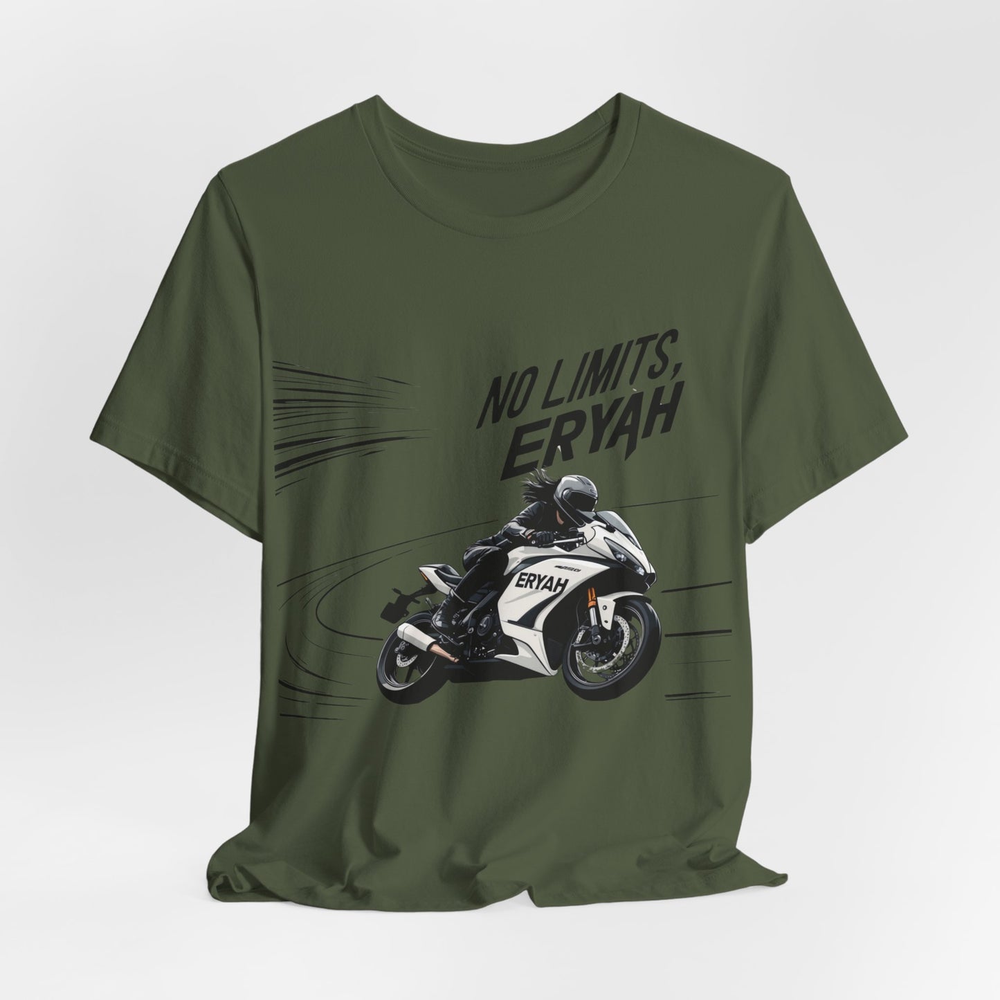 No Limits, ERYAH – High-Speed Rider, Motorcyclist Graphic Tee
