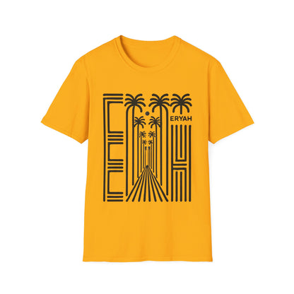 🌴 ERYAH "DESERT OASIS" PALM PATHWAY TEE — MINIMALIST WANDERLUST VIBES 🌴