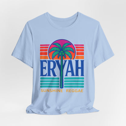"ERYAH @ The   Space" Tropical Street Tee – Sunset & Palm Tree