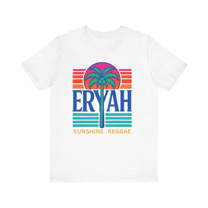 "ERYAH @ The   Space" Tropical Street Tee – Sunset & Palm Tree